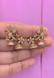 Stunning ear cuffs with uncut stone -perfect for any occasion